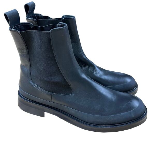 Frame NWOB Le Holland Black Leather Chelsea Boot Size 42 (US 12.5) Thick Sole - Picture 1 of 9